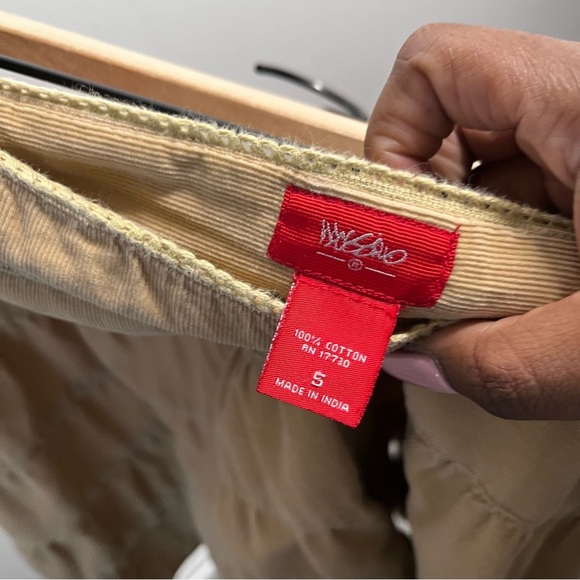 y2k Mossimo Women Corduroy Skirt Small Tan Western Boho Fairy Academia Tiered - Picture 6 of 7